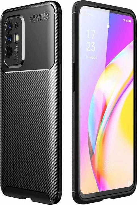 Actual product image Screenguard Oppo A94 5G Hull Carbon Design TPU Case (Oppo A94 5G)