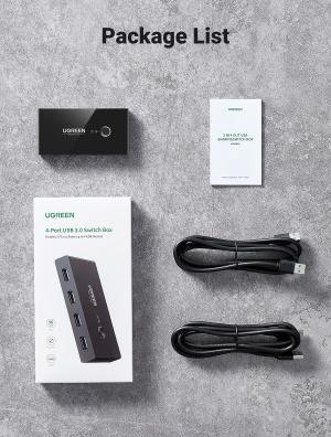 Actual product image Ugreen 2 In 4 Out Sharing Switch Box