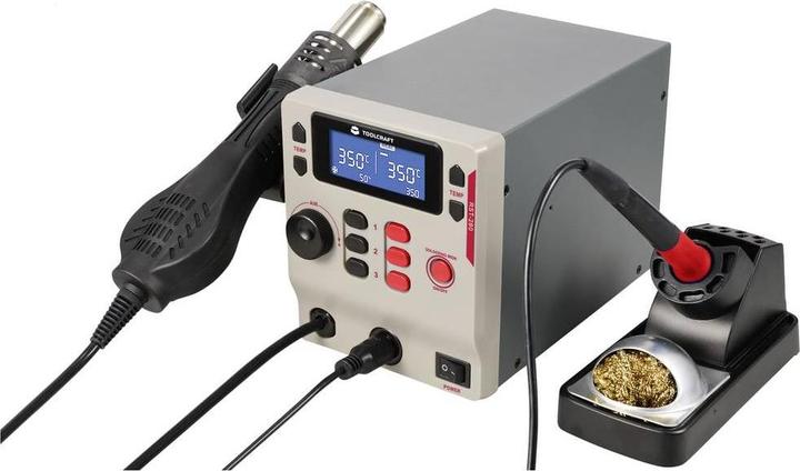 Toolcraft RST-280 Soldering station set digital 865W 80 - 500°C incl. soldering tip