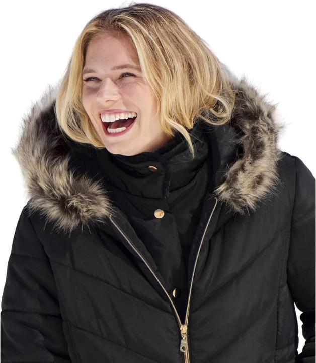 Produktbild Atlas For Women Wattierte Jacke Grosse Kälte mit WebpelzKapuze (L)