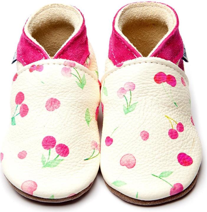 Produktbild Inch Blue Leder Baby-Hausschuhe - Kirschen, 6-12 Monate (19, 20)
