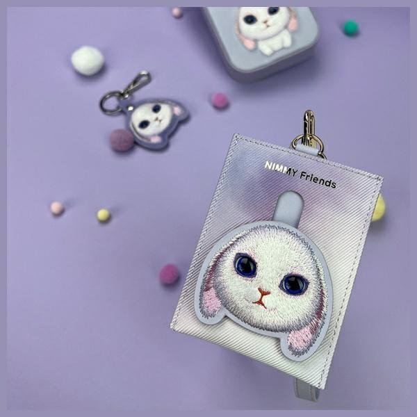 Actual product image iLike Nimmy card wallet purple Big Eyed Pet 2.0 Rabbit