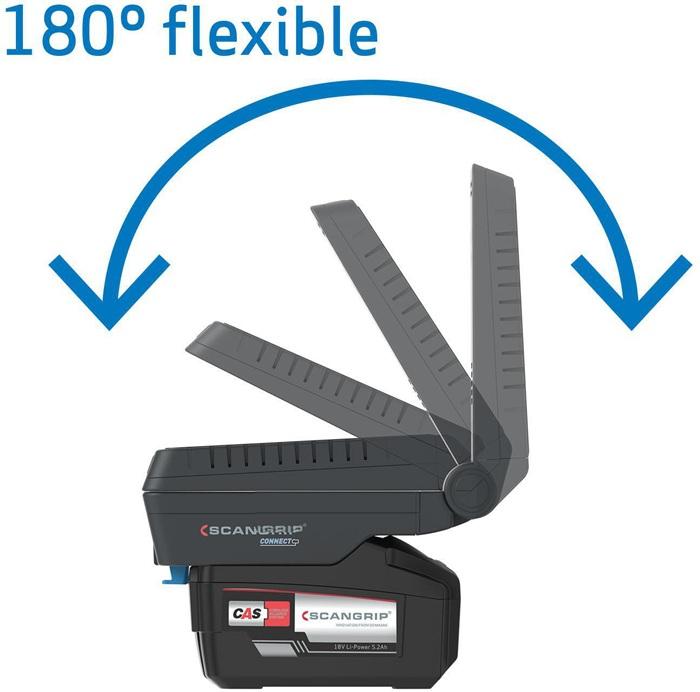 Immagine prodotto Scangrip BASIC CONNECT grembiule con testa flessibile, 1300 lm, corpo CAS (2500 lm)