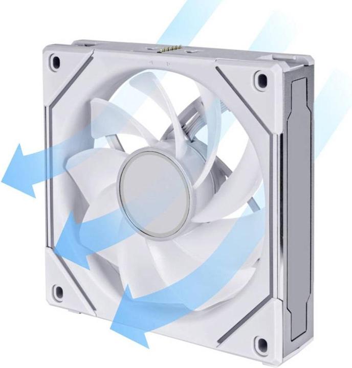 Actual product image Lian-Li UNI FAN SL-INF 120 ARGB Reverse Blade PWM Fan - 120mm, white (120 mm, 1 x)