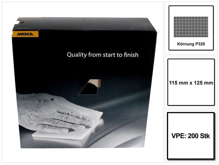 Actual product image Mirka Goldflex Soft 115x125mm P320 200pcs ( 2912707032 ) hand pad roll perforated (P320)