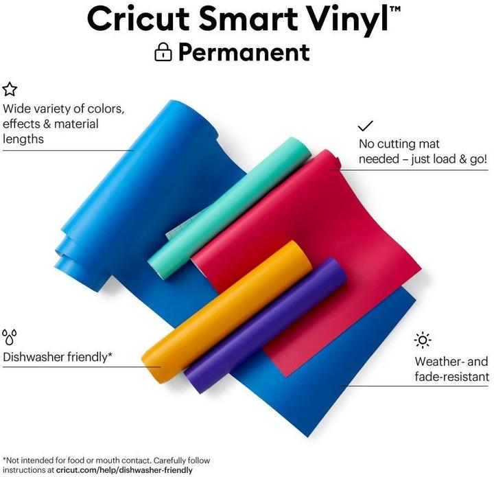 Produktbild Cricut Vinylfolie Smart Permanent 33 x 366 cm, 1 Stück, Champagner