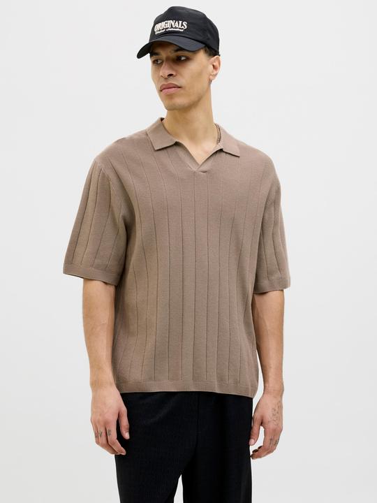 Actual product image Jack & Jones Jorvarenna Knit Ss Split Neck (L)