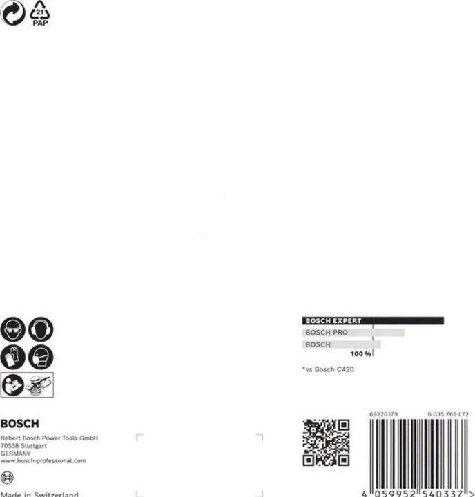 Produktbild Bosch Professional Zubehör EXPERT M480 Schleifnetz für Exzenterschleifer, 150 mm, G 240, 5 Stück (240)