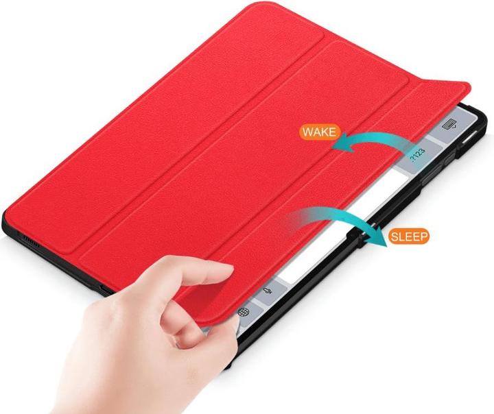 Actual product image Cover-Discount Galaxy Tab S9 Ultra - Tri-fold Smart Case red (Galaxy Tab S9 Ultra)