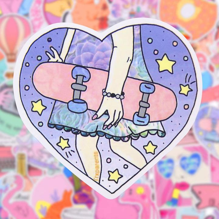 Actual product image JTI Mega pack with stickers - Pink Mix