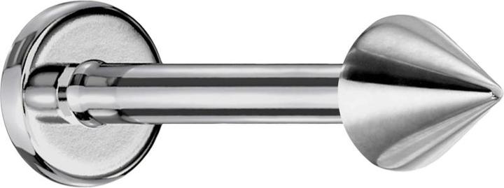 Star Piercing Labret silber mit Cone (Titan G23, ohne Messing)