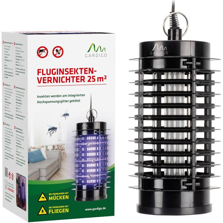 Produktbild Gardigo UV-LED-Insektenvernichter schwarz Kabelbetrieb, zum Aufhängen