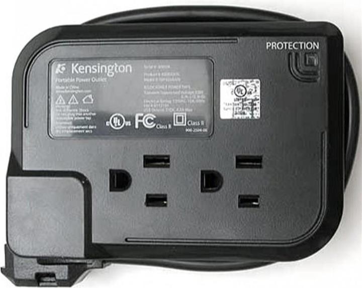 Image du produit Kensington Travel Portable Outlet (x3) avec port USB (x2)