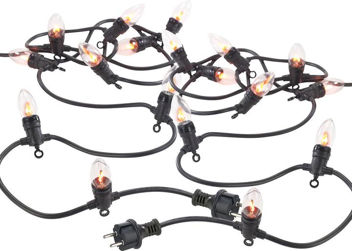 Actual product image Lunartec Set of 2 decorative light chains flame optics (4.20 m)