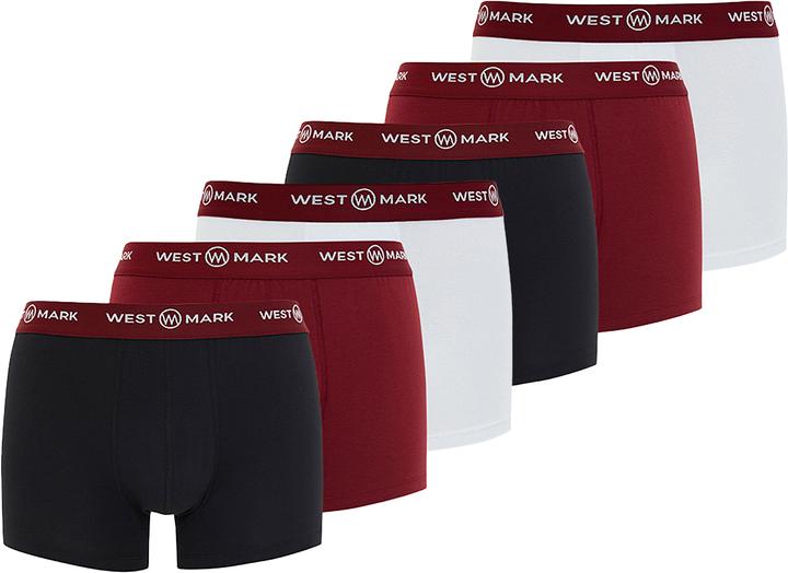 black / red / white