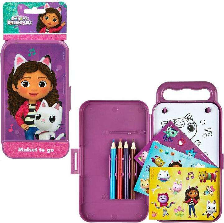 Actual product image Undercover Gabby's Dollhouse Colouring Set To Go