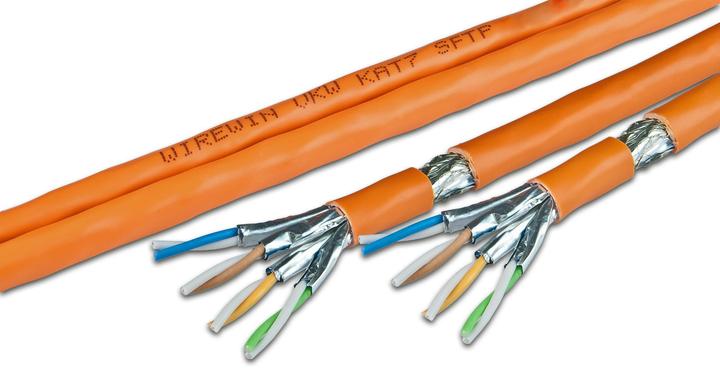 Image du produit Wirewin Câble de pose TWIN:S/FTP,500m,orange (S/FTP, CAT7, 500 m)