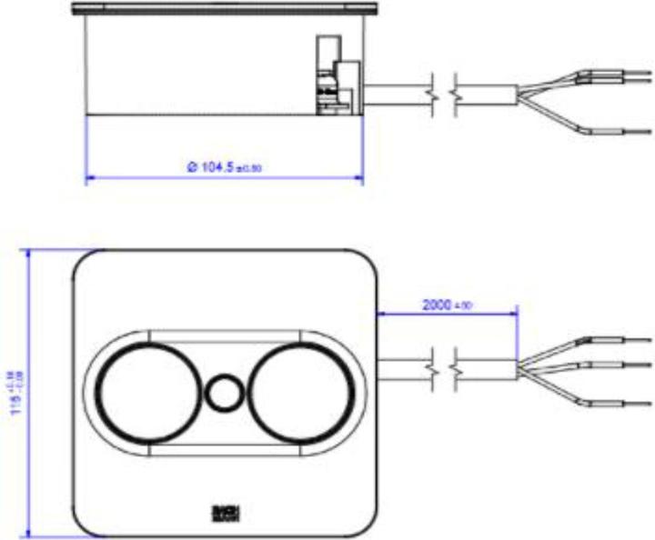Actual product image Bachmann Multiple socket outlets