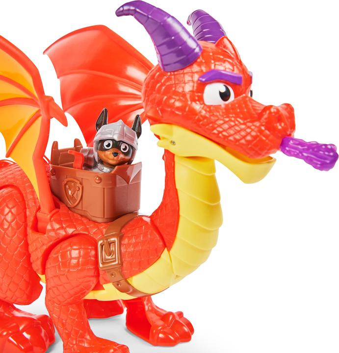 Actual product image Spin Master PAW Patrol Rescue Knights Sparks the Dragon with Wings and Claw puppy action figure