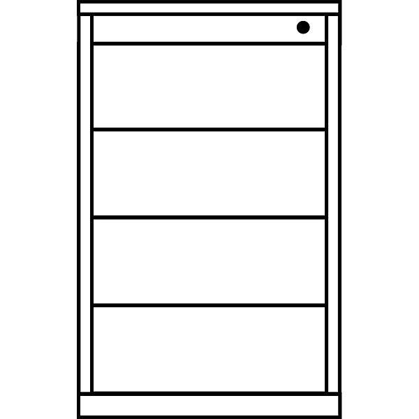 Produktbild Mauser Schubladencontainer (41.5 x 80 x 72 cm)