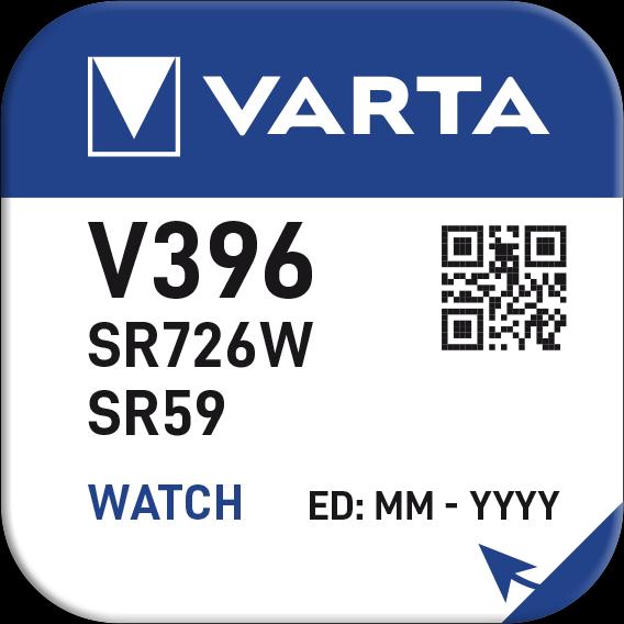Immagine prodotto Varta V396 / SR726W - 10 pile a bottone (10 pz., SR59, 32 mAh)