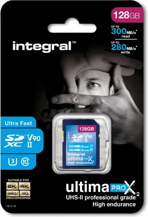 SDXC-Card 128GB Ultima Pro UHS-II V90 (128 GB, SDXC, U3, UHS-II)