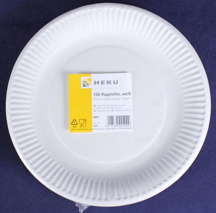 Produktbild Heku Pappteller (100 x)