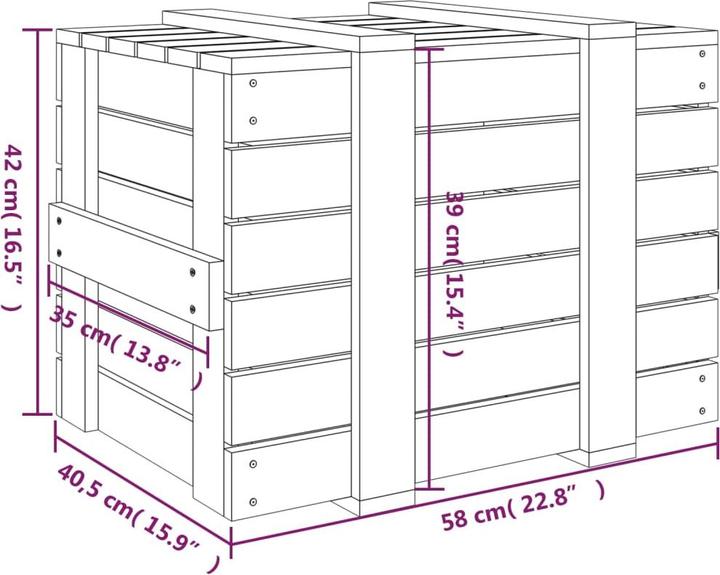 Produktbild VidaXL Britteny (58 x 40.5 x 42 cm)
