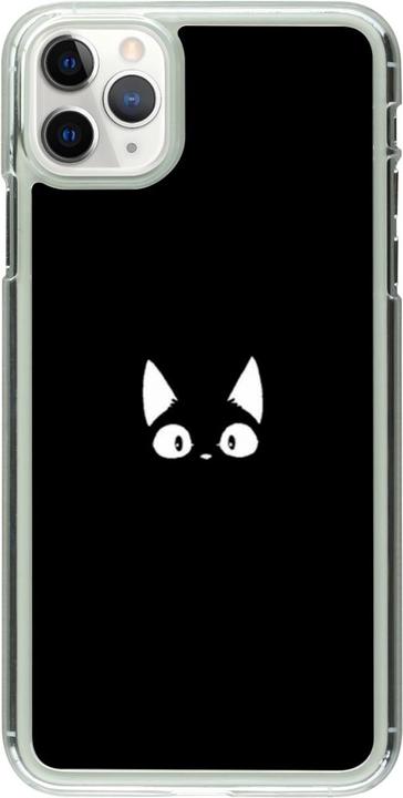 Produktbild PhoneLook Hülle transparent Funny cat on black (Apple iPhone 11 Pro Max)