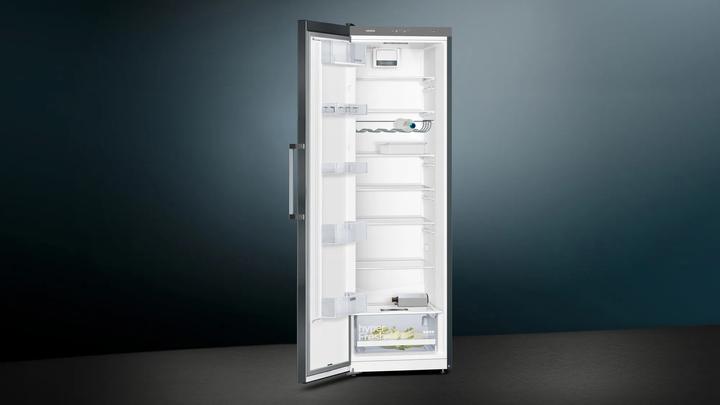 Immagine prodotto Siemens iQ300, frigorifero a libera installazione, 186 x 60 cm, Acciaio inox nero, KS36VGXDP (346 l)