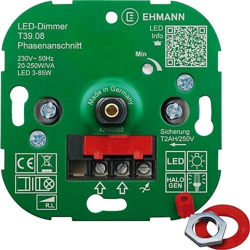 Produktbild Ehmann T3908 UP Dimmer für LED und Energiesparlampen