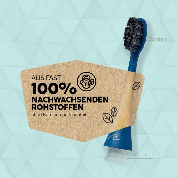 Immagine prodotto happybrush ECO VIBE 3 spazzole con attacco Ocean (3 x)