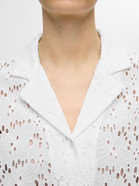 Image du produit Selected Femme Broderie Anglaise Chemise à manches courtes (42)