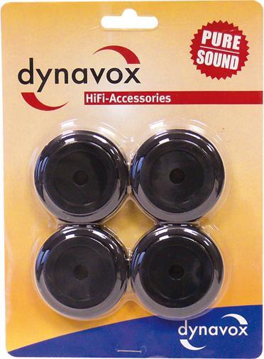 Actual product image Dynavox Aluminium feet for hi-fi devices set of 4 black