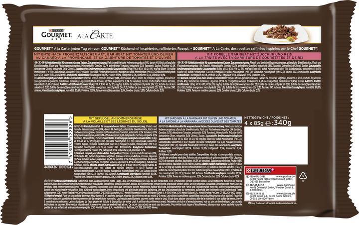 Image du produit Gourmet Fantaisies des chefs à la carte (Adulte, 4 pcs, 85 g)