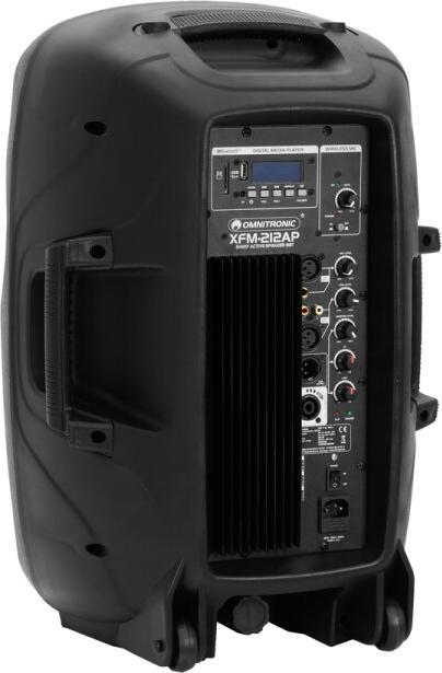Produktbild Omnitronic Aktives PA Lautsprecher Set XFM 212AP Bluetooth, inkl. Mikrofon, Trolley Funktion (Aktiv, 1x 150 W)