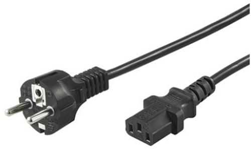Produktbild Goobay Power Cable CEE7/7 to C13. Black. 2.0m (2 m, C13)