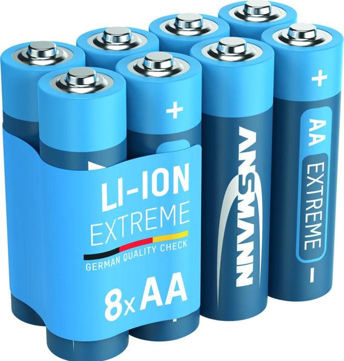Image du produit Ansmann 4+4 Extreme Lithium AA Mignon LR 6 Big Pack (8 pcs, AA, 2850 mAh)