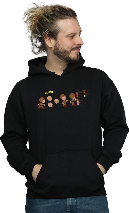 Immagine prodotto Looney Tunes Elmer Fudd Colour Code Felpa con Cappuccio Uomo (L)