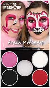 Actual product image Fantasy Make Up Schminkset - Fantasy Aqua Make-Up - 6-teilig - Flamingo oder Katze