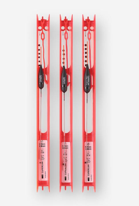 Image du produit Caperlan LOT DE 3 LIGNES MONTEES PF-RL900 R 1g 2g 3g POUR LA PECHE AU COUP EN RIVIERE