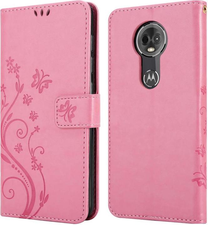 Actual product image Cadorabo Flower Book Cover (Motorola Moto E5 Plus)