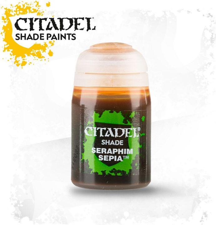 Actual product image Games Workshop Citadel Pot de Peinture - Shade Seraphim Sepia (24ml) (Seraphim Sepia, 24 ml)