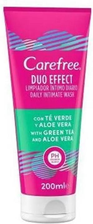Carefree Duo Effect Intimate Cleanser Green Tea & Aloe Vera 200ml (200 ml, Intimwaschlotion)