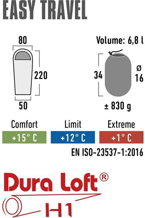 Immagine prodotto High Peak Sacco a pelo Easy Travel Blanket (190 cm)