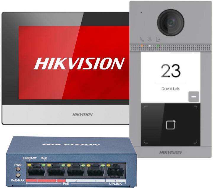 Produktbild Hikvision DS-KIS604-S(C) Türsprechstellenset IP (Ethernet)