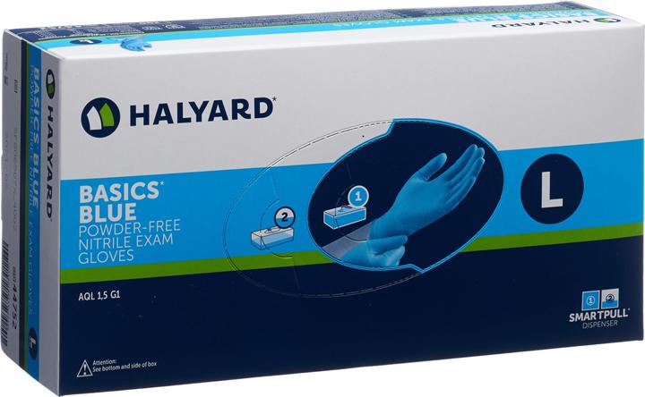 Halyard Nitril Basic Einweg Handschuhe Zupfbox Grösse L (L)