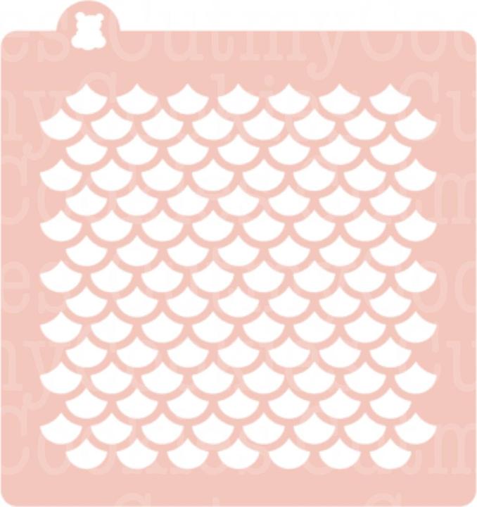 Actual product image Cut my Cookies Mermaid White Stencil