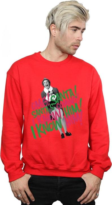 Immagine prodotto Elf Santa's Coming Felpa Uomo (M)