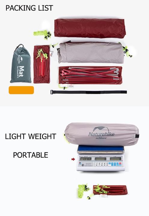 Immagine prodotto Naturehike NH17T001T Tenda Cloud Up 2 per 2 personeGrigio (Tenda, 1.80 kg, 2 persone)